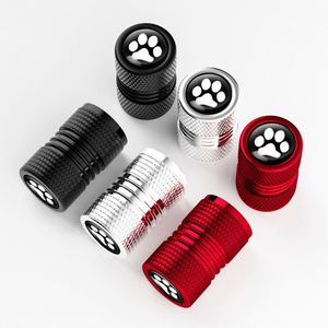 Lot de 4 capuchons de valve en métal pour pneus de voiture, moto, vélo – Cache-poussière de tige de valve avec logo personnalisé pour jantes de roue - Product Image 1