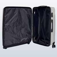 Valise en ABS haut de gamme personnalisable en gros, ensemble de 3 pièces (20, 24, 28 pouces), avec logo personnalisé, bagage approuvé par la TSA pour les voyages aériens, usage quotidien