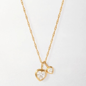 Collar con Colgante de Corazón, Collar de Verano, Sin Deslustre, para Mujer, Moderno, Personalizado, Bonito, Amoroso, Brillante, Plata de Ley 925 - Product Image 5