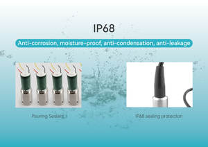 مقياس مستوى الضغط الهيدروستاتيكي الغاطس للسوائل مع شاشة عرض محلية من الفولاذ المقاوم للصدأ 304 مع إخراج 4-20 مللي أمبير - Product Image 4