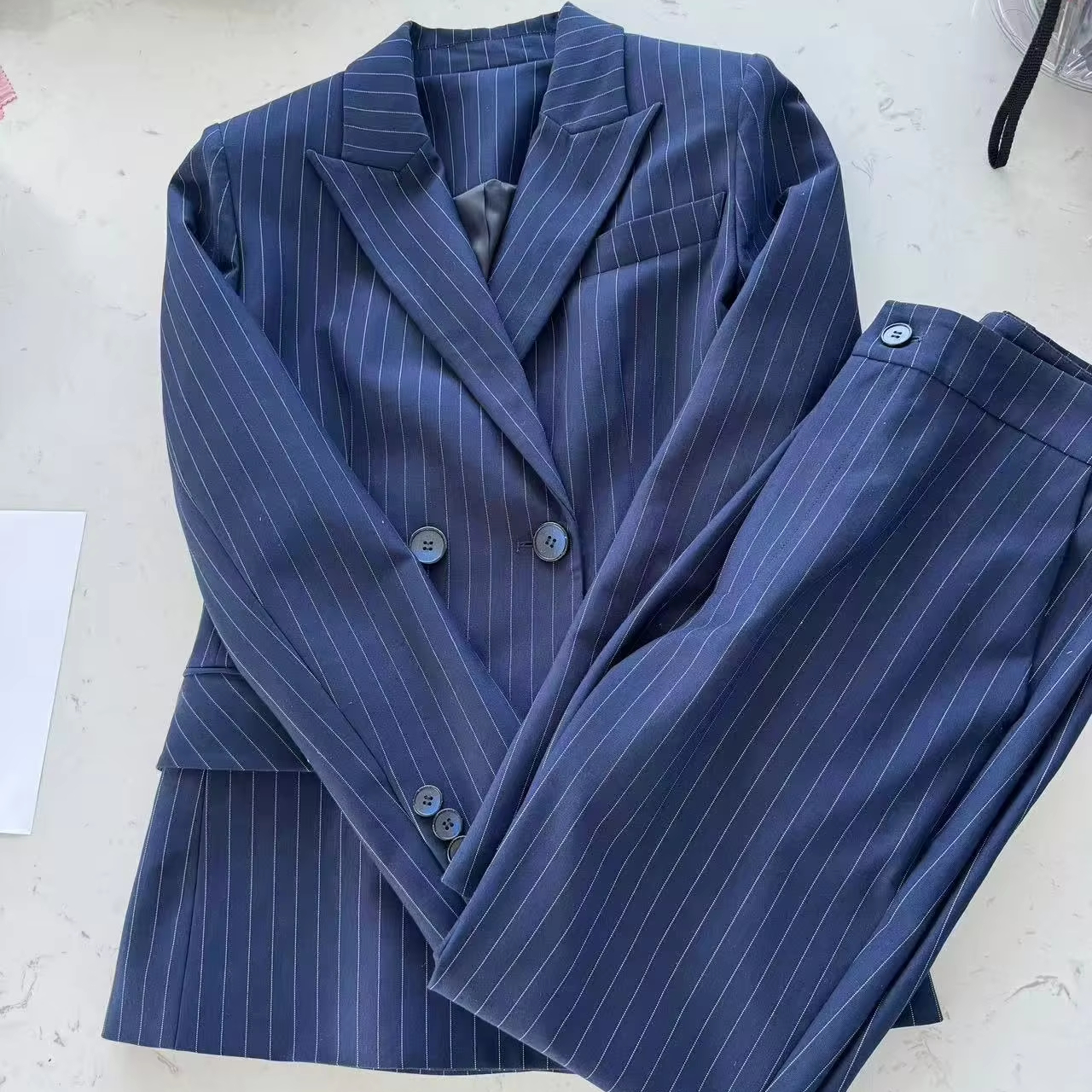 Ponti Roma Stripe Suiting Fabric Striped Nylon Rayon Spandex TR Knitted Print Ponte De Roma Fabric ZZFSS085