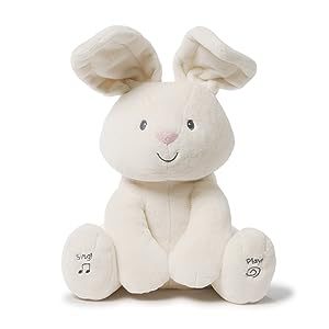 Flora the Bunny, Peluche Animado para Bebés Niñas y Niños, Color Crema, 12 Pulgadas, Estilos Pueden Variar - Product Image 6