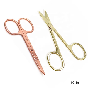 New Stainless Steel Curved Head Eyebrow Scissor Makeup Trimmer Facial Hair Remover Manicuring Scissor Nail <strong>Cuticle</strong> <strong>Tool</strong> - Product Image 3