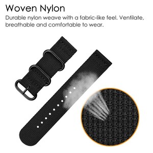 Correa de nailon para reloj inteligente <span class=keywords><strong>Suunto</strong></span> <span class=keywords><strong>9</strong></span>, <span class=keywords><strong>9</strong></span>, <span class=keywords><strong>Baro</strong></span> 7, D5, 24mm - Product Image 3