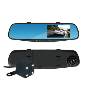 Chức năng ghi âm tầm nhìn ban đêm Duel máy ảnh Dash Cam xe hiếm xem máy ảnh với gương - Product Image 1