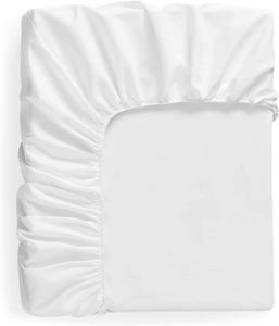 Vente flash - <span class=keywords><strong>Drap</strong></span>-housse de luxe pour hôtel, taille king size, 100% coton satiné blanc, <span class=keywords><strong>drap</strong></span>-housse pour la maison - Product Image 5