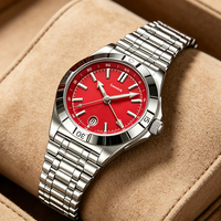 Montre mécanique pour homme de haute qualité, édition spéciale sport, 40 mm, verre saphir, affichage de la date, marqueurs lumineux, acier inoxydable, Reloj