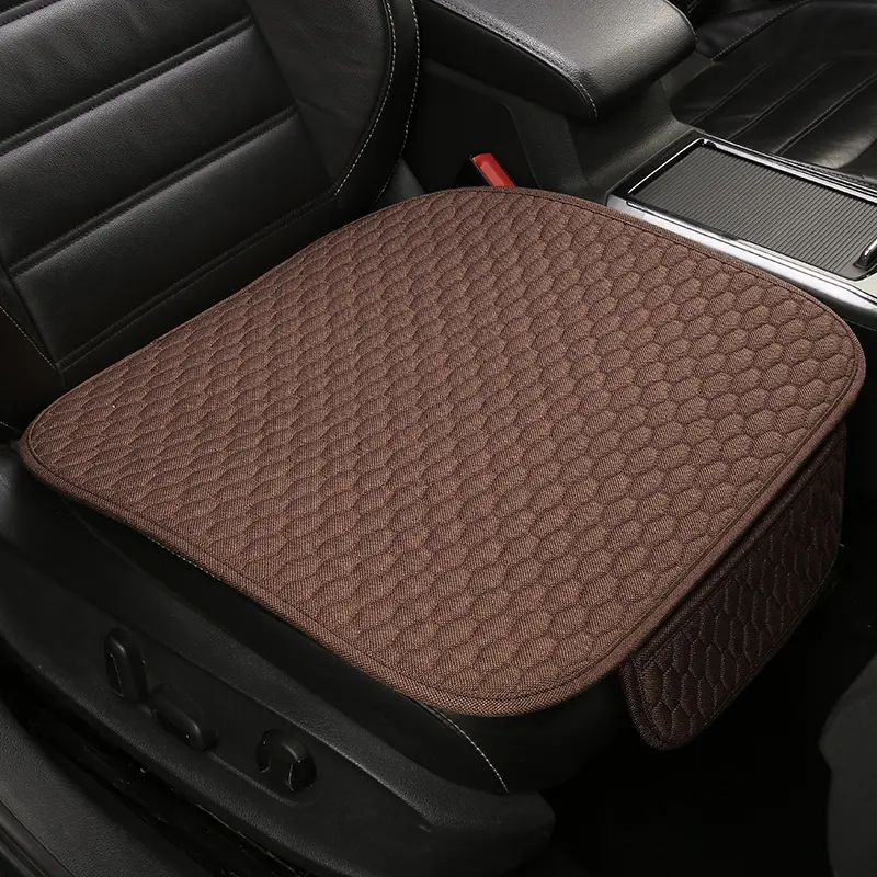 Universele Vlas Auto Stoelhoezen Interieur Onderdelen Auto Producten 5 Seat Protector Kussen Auto Accessoires Anti-Slip Linnen Stof