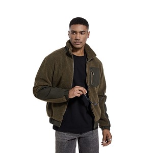 Giacca <span class=keywords><strong>in</strong></span> pile da uomo con cerniera caldo cappotto autunnale invernale girocollo pronto per la spedizione Design personalizzato per rendere il tuo marchio - Product Image 3