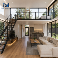 Maison capsule en acier de 40 pieds meublée, villa préfabriquée, maison verte avec design moderne, double isolation pour hôtels