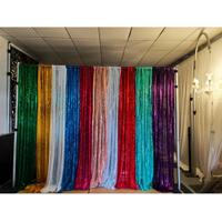 Arche de fond extensible en alliage d'aluminium pour mur de fleurs de mariage, rideau de fleurs en mousseline réglable, directement de l'usine