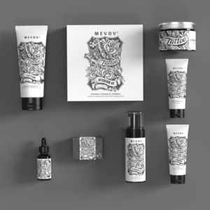 Kit de soin après tatouage à marque privée, efficacité, protection de la couleur, luminosité, promotion de la guérison de la peau - Product Image 1