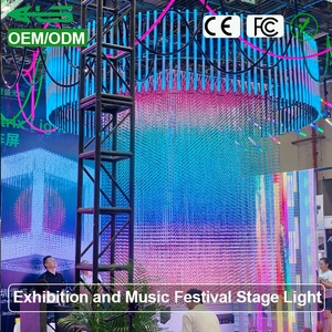 Sistemas de Pantallas de Píxeles RGB Madrix 3D para Exhibiciones, Luces de Píxeles <span class=keywords><strong>Art</strong></span>ísticos, Matriz 3D RGB LED, Iluminación de Escenario para Conciertos y Giras - Product Image 1