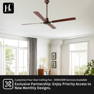 Hot selling product: 60 inch 35w decorative 5 wood blade <b>ceiling</b> fan with <b>remote</b> <b>control</b> - Product Image 5