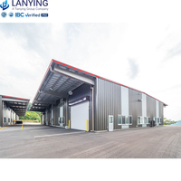 Edificios Prefabricados de Acero para Talleres, Estructura de Acero con Armazón de Truss, Color Personalizado, Diseño Industrial, Uso en Almacenes, Resistente al Viento