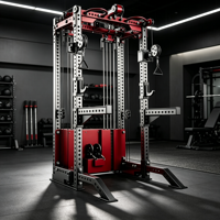 Équipement de musculation professionnel multifonctionnel : Appareil de musculation à câbles, Machine Smith, Machine d'entraînement complet du corps en acier pour intérieur