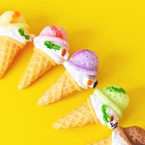 Superventas: Encantos Kawaii de Helado 3D Coloridos de Resina de Base Plana, Juguetes para Juegos de Cocina, Fiestas y Manualidades DIY, Scrapbooking - Product Image 6