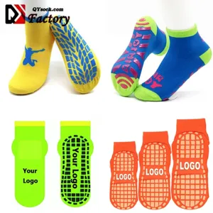 Wholesale Cheap Indoor Sport Kids Women Colorful Yoga Sock Anti-slip Grip Socks Trampoline Socks