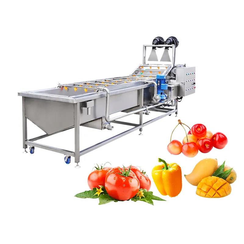 Yazhong Carotte Machine De Nettoyage Apple Fruits Rondelle Dates Fraise Machine À Laver Légumes et Fruits 220v/380v YZQP-2500 400