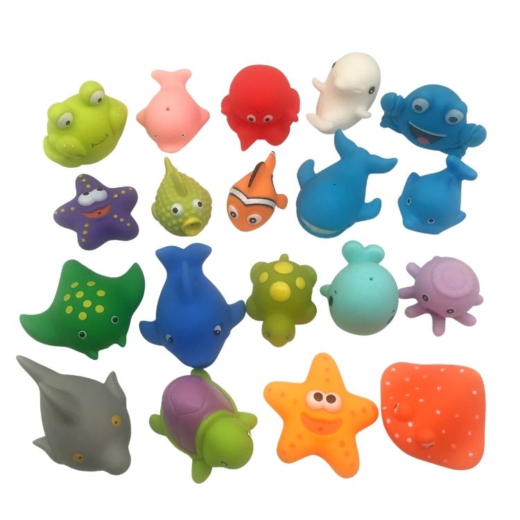 Пластиковые ПВХ игрушки оптом, морские животные, резиновые желтые утки, детская игрушка для душа, пляжа, ванной