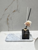 Stonekocc bleu cristal naturel marbre pierre plateau décoratif comptoir cosmétique bijoux stockage décoration de la maison objets