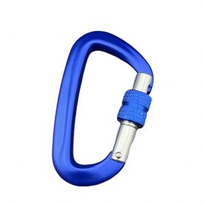Özel Logo şekli emniyet Metal baskı kanca köpek tasma 316 paslanmaz çelik DIN5299 vida kilit Oval yürüyüş tırmanma karabina - Product Image 3