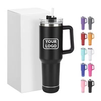 Vaso Térmico de Acero Inoxidable de 40 oz con Altavoz Bluetooth Inalámbrico, Taza de Café con Asa, OEM ODM