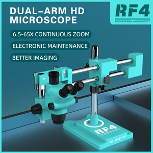 Rf4顕微鏡RF-6565TVW強力フレキシブルダブルアーム電子ズーム顕微鏡携帯電話修理三眼顕微鏡CN Gua - Product Image 6