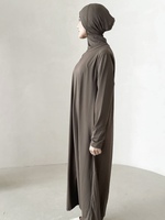 Burkini Grande Taille Modeste Ensemble 3 Pièces en Nylon et Élasthanne Maillot de Bain Imperméable Long Burkini pour Femmes Musulmanes