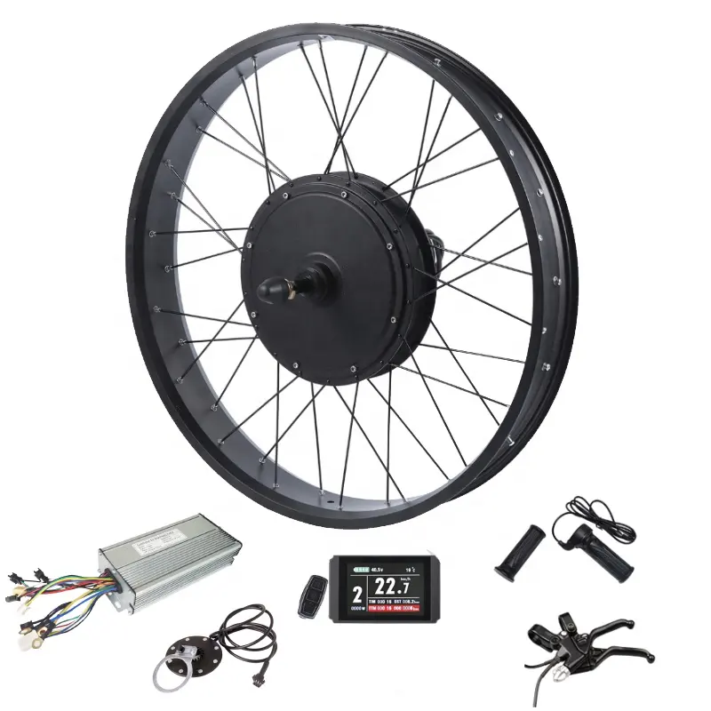 48v 2000w pneu gordo 20, 24, 26 polegadas * 4.0 rodas cubo motor bicicleta elétrico kit