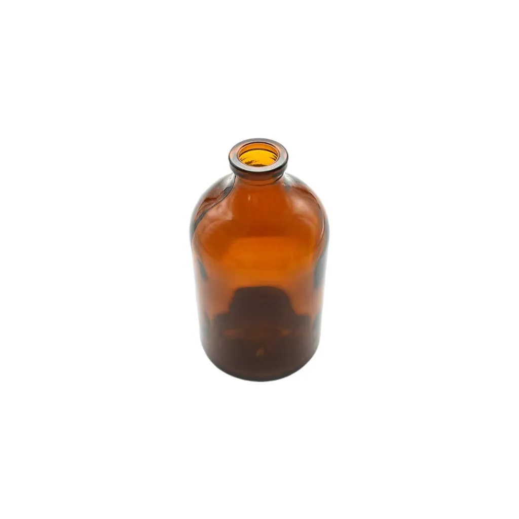 Best-seller Flacon en verre moulé brun ambré de 100ml pour emballage pharmaceutique