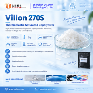 <span class=keywords><strong>Villon</strong></span> 270S Thermoplastisches Saturiertes Copolyester-Harz Hydroxyl-Terminiert Hohe Haftung Flexibel für IMD-Tinten Beschichtungen Klebstoffe - Product Image 1