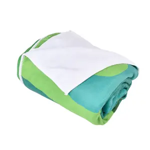 Zandvrije Cartoon Polyester Microfiber Handdoek Deken Aanpasbare Badstof Deken