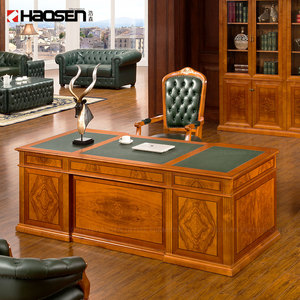 Escritorios de Oficina Ejecutivos de Lujo de Alta Gama Estilo Vintage para CEO Fabricados en China, Mesa Clásica de Muebles de Oficina - Product Image 6