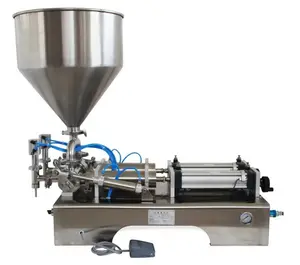 Machine de remplissage pour bouteilles entièrement automatique, dispositif de remplissage d'huile comestible avec Type Piston