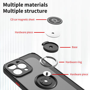 Venta al por mayor <span class=keywords><strong>de</strong></span> fundas mate para teléfono móvil Tpu, soporte <span class=keywords><strong>de</strong></span> anillo, diseño a prueba <span class=keywords><strong>de</strong></span> golpes para iPhone 14ProMax 16 15 14 13 12 11 Pro Plus Mini - Product Image 3