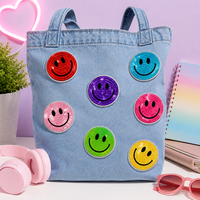 Patch brodé robuste et écologique avec strass et sequins pour tenues colorées pour enfants, idéal pour les vêtements en dentelle Hotfix et les perles LSU Ocean