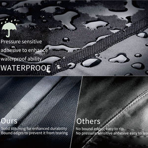 अनुकूलित 72 इंच 210D 420D ऑक्सफोर्ड हैंडल हेवी ड्यूटी फास्टनिंग स्ट्रैप्स आउटडोर वॉटरप्रूफ BBQ ग्रिल कवर - Product Image 3