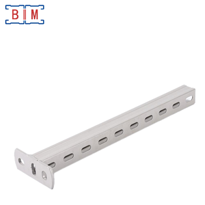 Braccio a Sbalzo Rinforzato con Verniciatura a Polvere Grigia per Canale 41X21 - Product Image 2