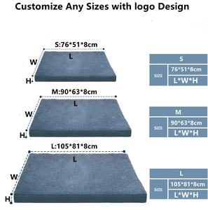 Tapis de lit orthopédique pour chien, tapis en mousse pour chien, coussin imperméable pour chien avec housse amovible lavable - Product Image 2