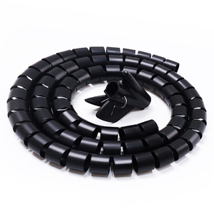 Protector de cable eléctrico en <span class=keywords><strong>espiral</strong></span> de PE de China, organizador de <span class=keywords><strong>cables</strong></span>, envoltura de Cable en <span class=keywords><strong>espiral</strong></span>, Kit DE GESTIÓN DE Cable transparente - Product Image 2