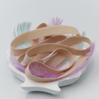 Usine tricoté 1.5cm rose Nylon élastique dentelle garniture 10mm bande pour vêtements sous-vêtements soutien-gorge pour la maison Textile chaussures vendu rouleaux