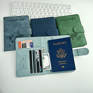 Set de Protección para Pasaporte de Color Sólido con Logotipo Personalizado, de Cuero PU con Cierre Magnético, Porta Pasaporte y Bolsa - Product Image 3