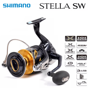 Carrete de Pesca Giratorio <span class=keywords><strong>SHIMANO</strong></span> <span class=keywords><strong>25</strong></span> STELLA SW 8000HG 10000PG 14000XG, Cuerpo de Metal, Engranajes de Alta Resistencia, Carrete de Pesca de Agua Salada para Pesca de Grandes Peces - Product Image 5