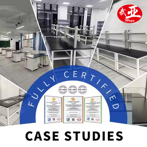 Ya Ming phòng thí nghiệm Cấu trúc khung thép phòng thí nghiệm điện tử bàn làm việc kháng hóa chất HPL phòng thí nghiệm làm việc băng ghế dự bị với tủ - Product Image 3