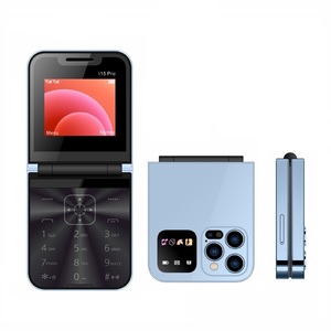 Teléfono Móvil Plegable I15 Pro Mini con Pantalla de 2.4 Pulgadas, Doble Tarjeta SIM, 2G GSM, Grabación Automática de Llamadas, Bluetooth, FM, Cámara, Tipo C - Product Image 1