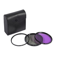 Équipement photographique Massa, objectif d'appareil photo 77 mm, filtre 3 en 1 ND UV+CPL+FLD, kit de filtres, usinage CNC, accessoires pour appareil photo numérique