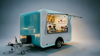 Remorque de restauration, Pod de restauration, Remorques alimentaires, Bar, Remorque à glaces entièrement personnalisée, Camionnette alimentaire, Camionnette à café