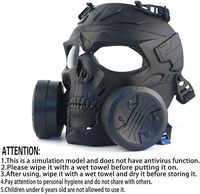 Masque de combat tactique de plein air durable pour le sport et l'équitation avec filtration d'air