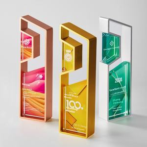 Trophée de cristal en métal personnalisé Employé Sports <span class=keywords><strong>Musique</strong></span> <span class=keywords><strong>Youtube</strong></span> Verre de football Médaille Activité Souvenir Couleur Impression Trophées - Product Image 5